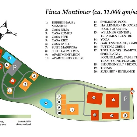 アパート Casa Herrenhaus Montimar *